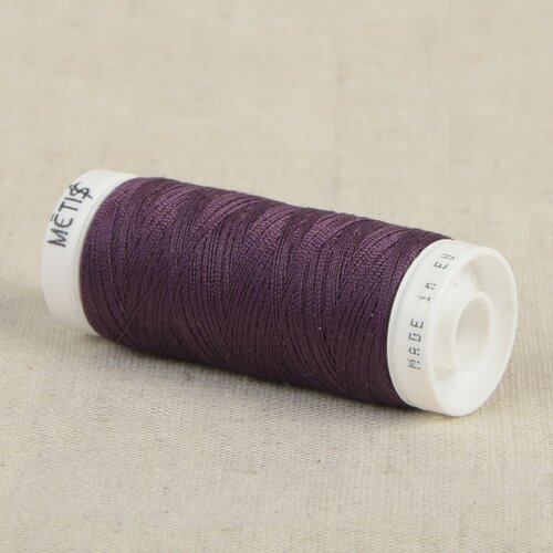 Bobine fil polyester 200m oeko tex fabriqué en europe violet noir