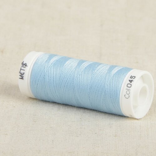 Bobine fil polyester 200m oeko tex fabriqué en europe bleu bébé