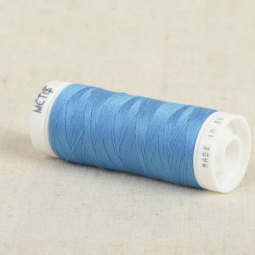Bobine fil polyester 200m oeko tex fabriqué en europe bleu dénim