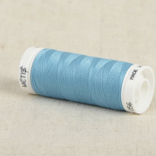 Bobine fil polyester 200m oeko tex fabriqué en europe bleu eau