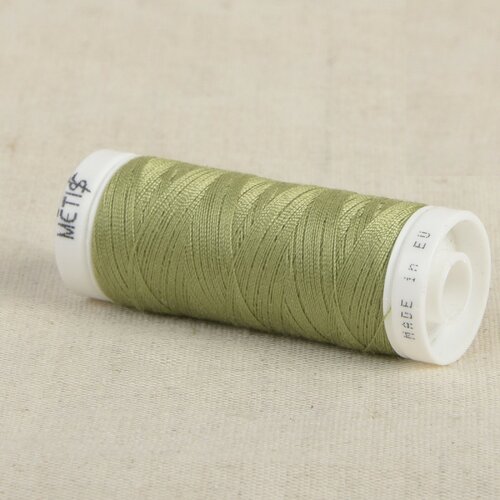 Bobine fil polyester 200m oeko tex fabriqué en europe vert kiwi