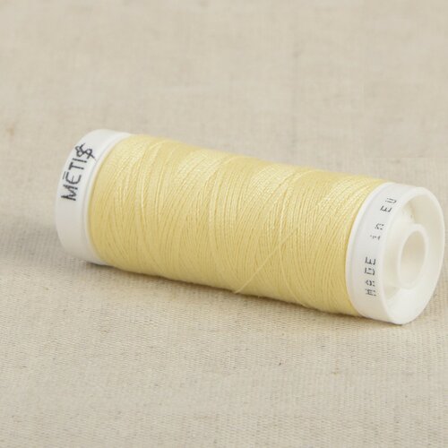 Bobine fil polyester 200m oeko tex fabriqué en europe jaune sable