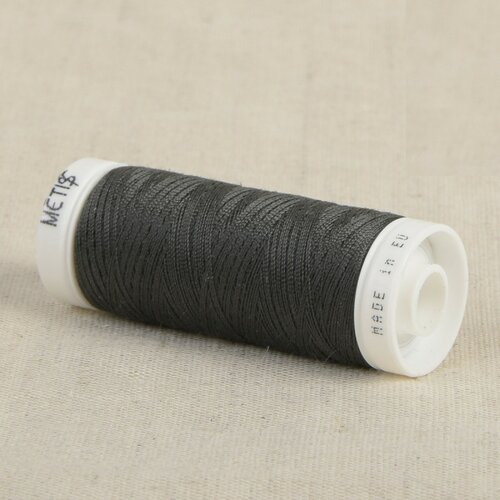 Bobine fil polyester 200m oeko tex fabriqué en europe gris sol