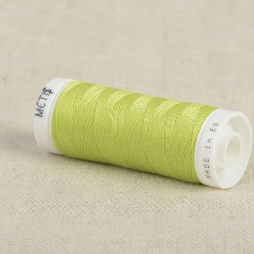 Bobine fil polyester 200m oeko tex fabriqué en europe vert limon