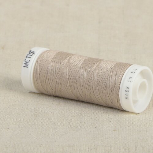 Bobine fil polyester 200m oeko tex fabriqué en europe gris caillou