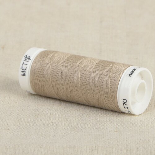 Bobine fil polyester 200m oeko tex fabriqué en europe gris caillou clair