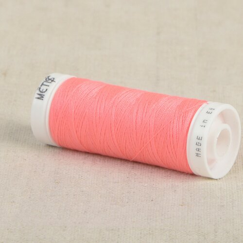 Bobine fil polyester 200m oeko tex fabriqué en europe rose bonbon