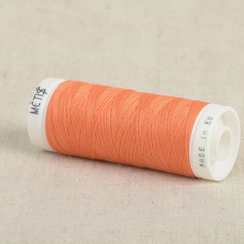 Bobine fil polyester 200m oeko tex fabriqué en europe rouge orange