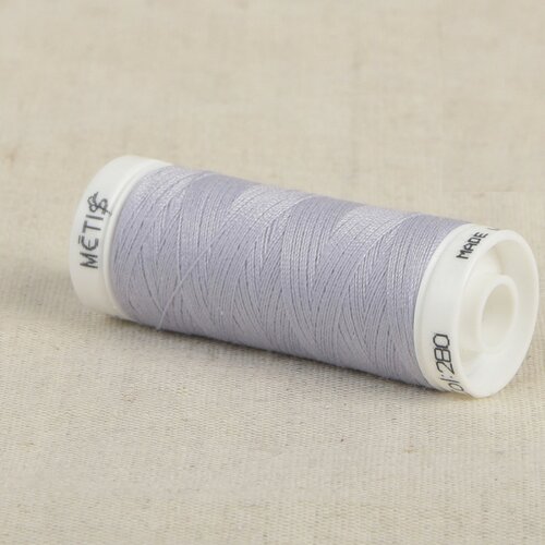 Bobine fil polyester 200m oeko tex fabriqué en europe gris violet