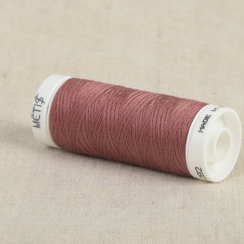 Bobine fil polyester 200m oeko tex fabriqué en europe rose profond
