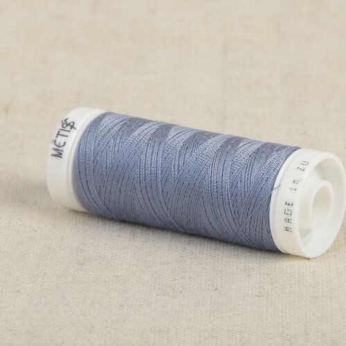 Bobine fil polyester 200m oeko tex fabriqué en europe gris bleu