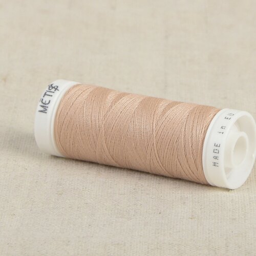 Bobine fil polyester 200m oeko tex fabriqué en europe rose saumon