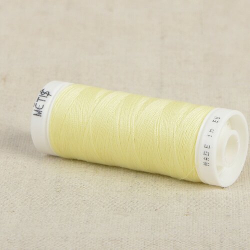 Bobine fil polyester 200m oeko tex fabriqué en europe jaune clair