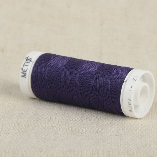 Bobine fil polyester 200m oeko tex fabriqué en europe violet profond