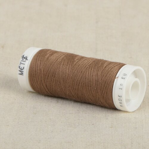 Bobine fil polyester 200m oeko tex fabriqué en europe brun chocolat lait