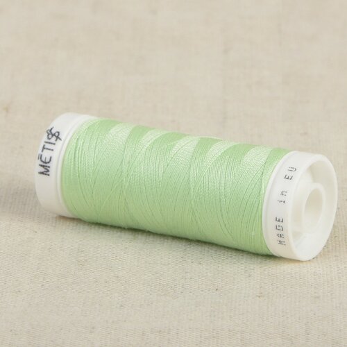 Bobine fil polyester 200m oeko tex fabriqué en europe vert menthe poivrée