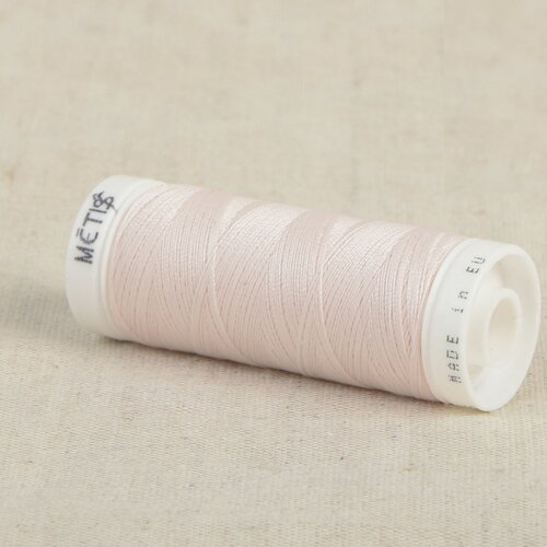 Bobine fil polyester 200m oeko tex fabriqué en europe rose coquillage