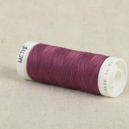 Bobine fil polyester 200m oeko tex fabriqué en europe violet pourpre