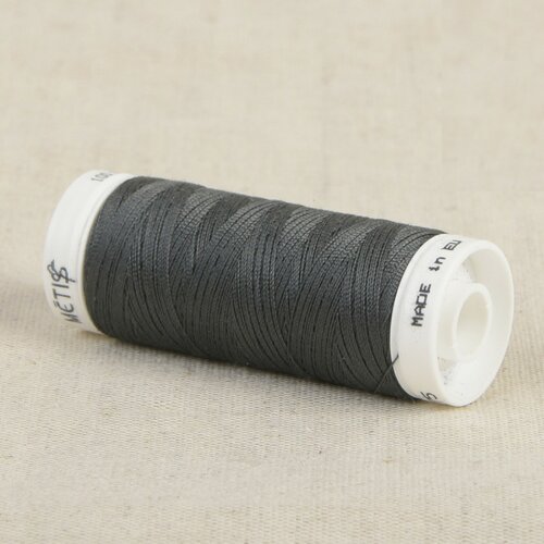 Bobine fil polyester 200m oeko tex fabriqué en europe gris foncé
