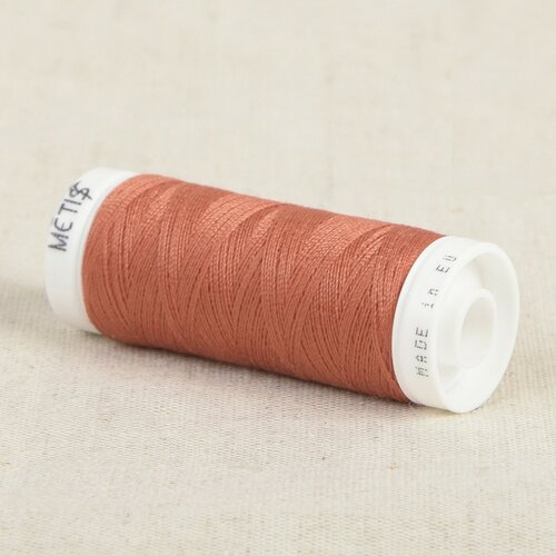 Bobine fil polyester 200m oeko tex fabriqué en europe brun marron