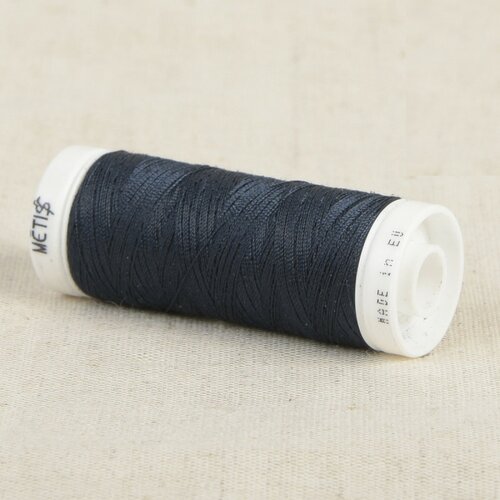 Bobine fil polyester 200m oeko tex fabriqué en europe bleu marine nuit