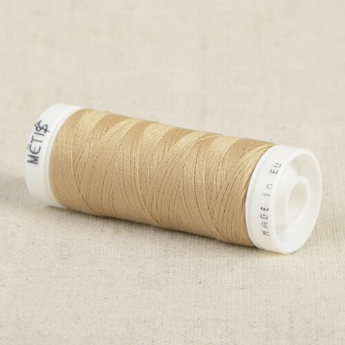 Bobine fil polyester 200m oeko tex fabriqué en europe brun poivre