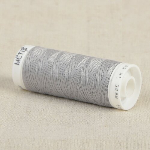 Bobine fil polyester 200m oeko tex fabriqué en europe gris canette