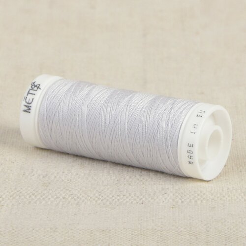 Bobine fil polyester 200m oeko tex fabriqué en europe gris argent