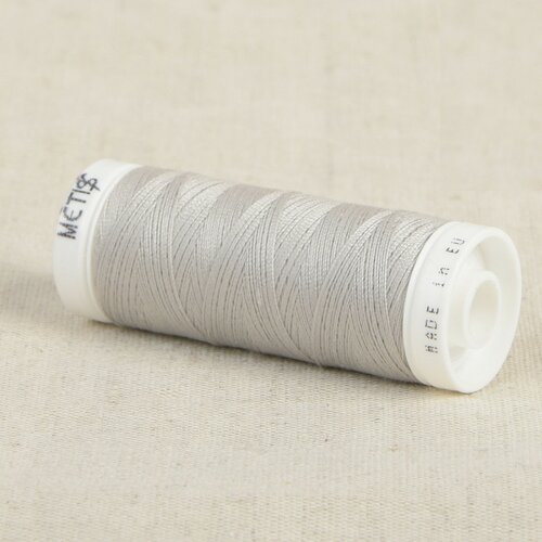 Bobine fil polyester 200m oeko tex fabriqué en europe gris étain