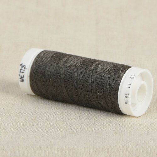 Bobine fil polyester 200m oeko tex fabriqué en europe anthracite