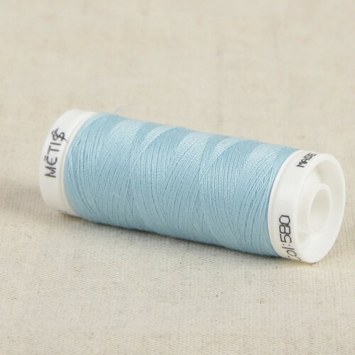 Bobine fil polyester 200m oeko tex fabriqué en europe bleu oublie