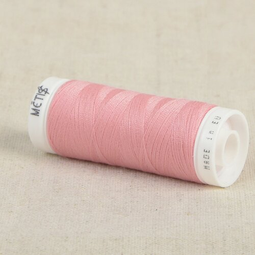 Bobine fil polyester 200m oeko tex fabriqué en europe rose