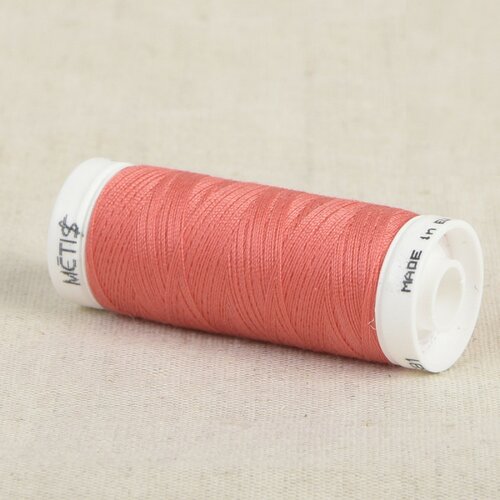 Bobine fil polyester 200m oeko tex fabriqué en europe rose flamant