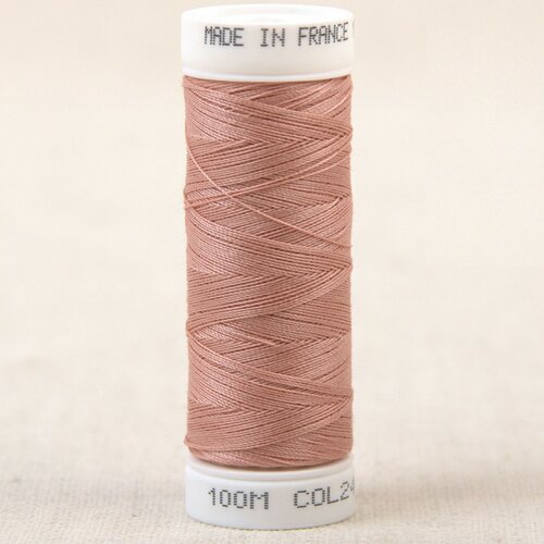 Fil à coudre polyester 100m made in france - vieux rose 244