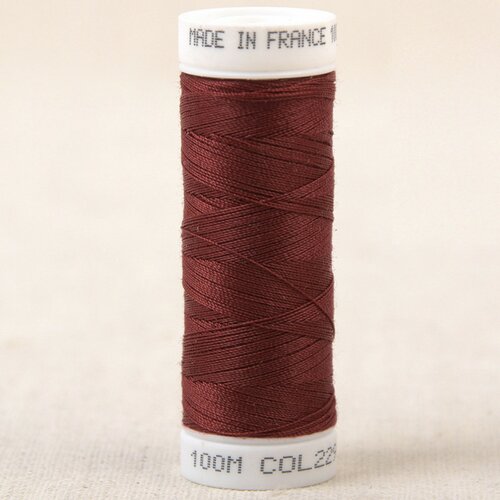 Fil à coudre polyester 100m made in france - rouge litchi 229