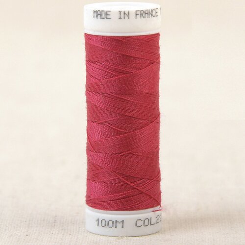 Fil à coudre polyester 100m made in france - rose azalee 221