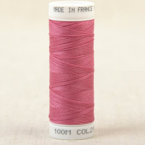 Fil à coudre polyester 100m made in france - rose fuchsia 217