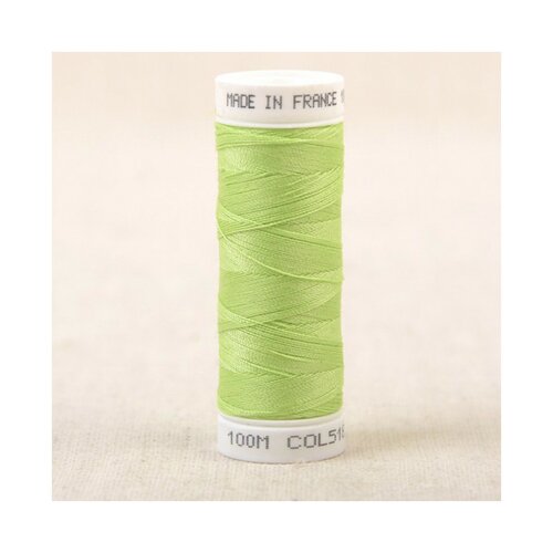 Fil à coudre polyester 100m made in france - vert anis 518