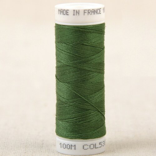 Fil à coudre polyester 100m made in france - vert sapin 530