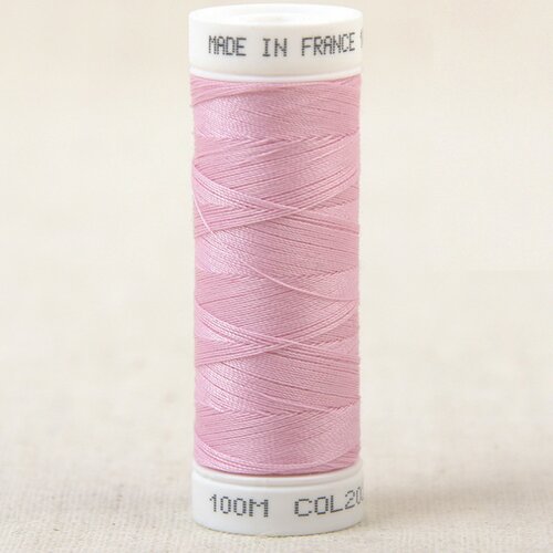 Fil à coudre polyester 100m made in france - rose girl 202