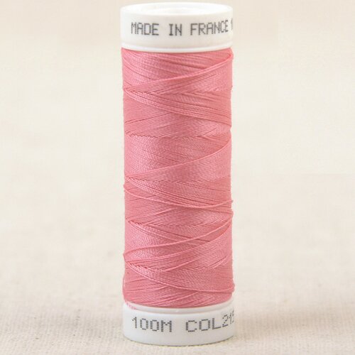 Fil à coudre polyester 100m made in france - rose bonbon 215