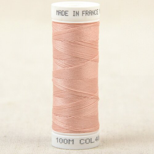 Fil à coudre polyester 100m made in france - rose fard 406