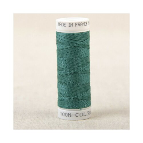 Fil à coudre polyester 100m made in france - vert empire 526