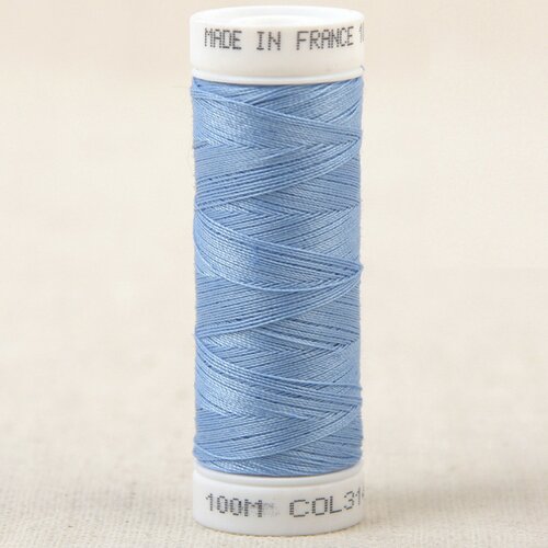 Fil à coudre polyester 100m made in france - bleu nattier 314