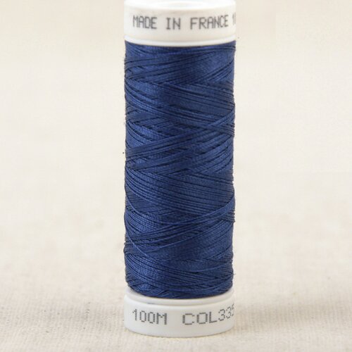Fil à coudre polyester 100m made in france - bleu roy 335