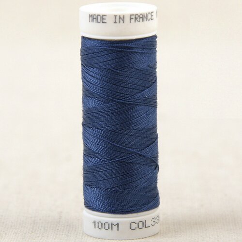 Fil à coudre polyester 100m made in france - bleu royal 336