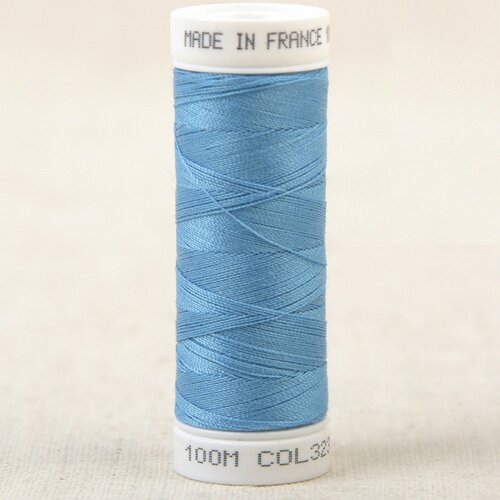 Fil à coudre polyester 100m made in france - bleu lagune 323