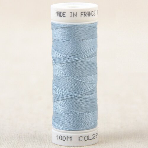 Fil à coudre polyester 100m made in france - bleu lineaire 299