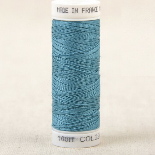 Fil à coudre polyester 100m made in france - bleu delphinium 326