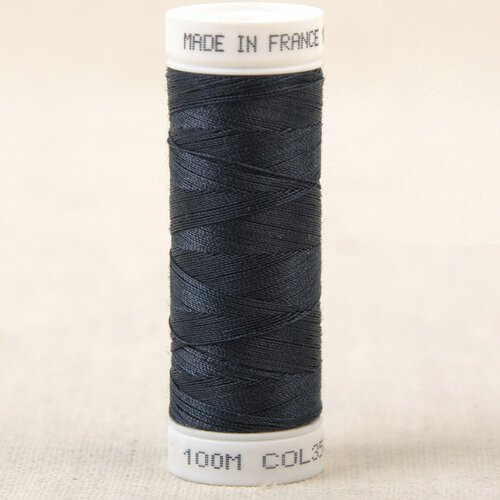 Fil à coudre polyester 100m made in france - marine fonce 350